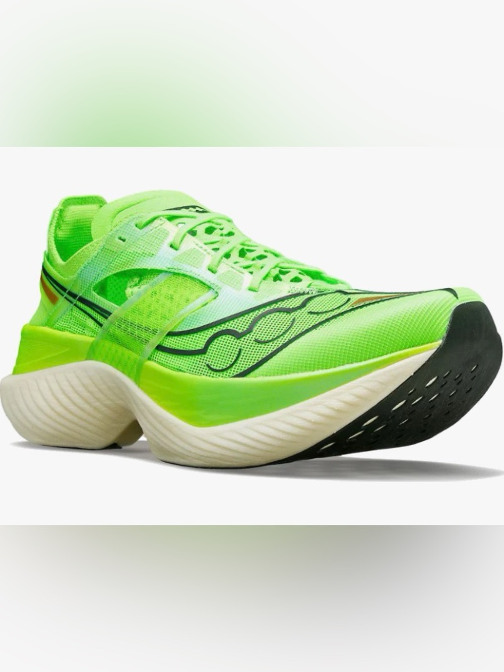 Saucony Endorphin Elite Running Shoes In Slime In Green